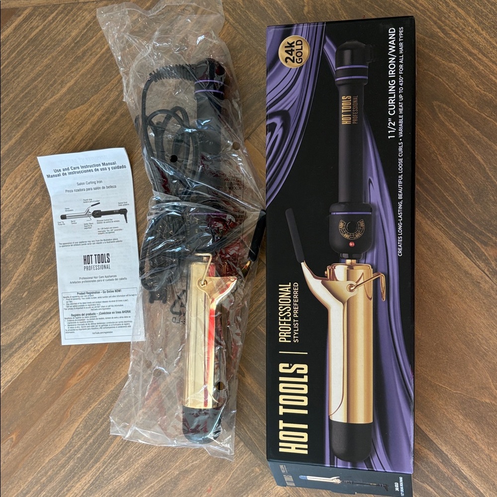 Hot Tools Professional 24k Gold 1.5 inch Curling Iron